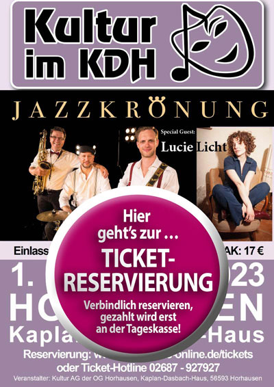 Ticketreservierung zu Jazzkrönung
