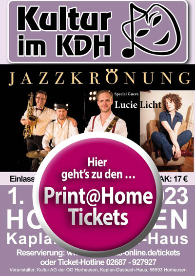 Print@Home-Tickets für Jazzkrönung