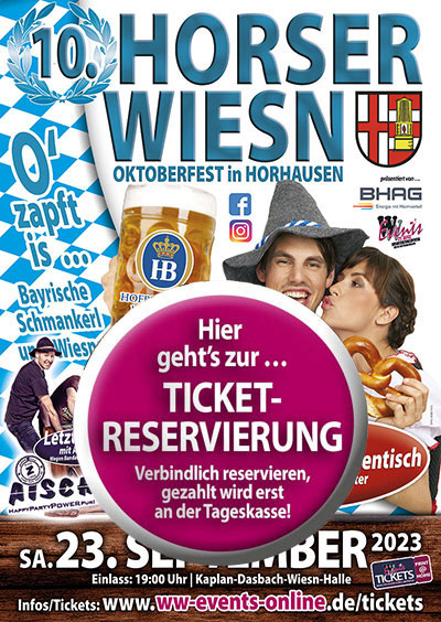 Ticketreservierung zu den 10. Horser Wiesn