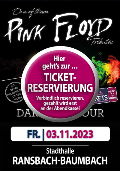 Ticketreservierung zu One of These Pink Floyd Tributes