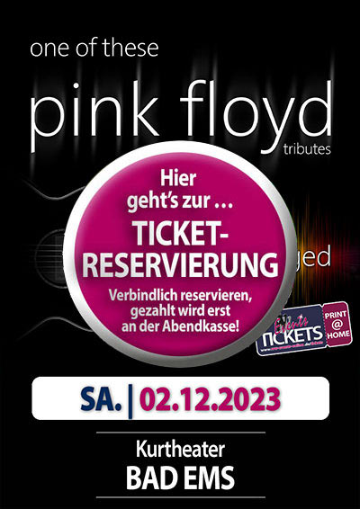 Ticketreservierung zu One of These Pink Floyd Tributes